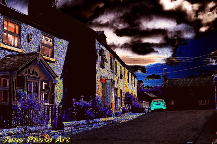 Lavender Street At Night