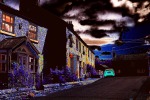Lavendar Street At Night