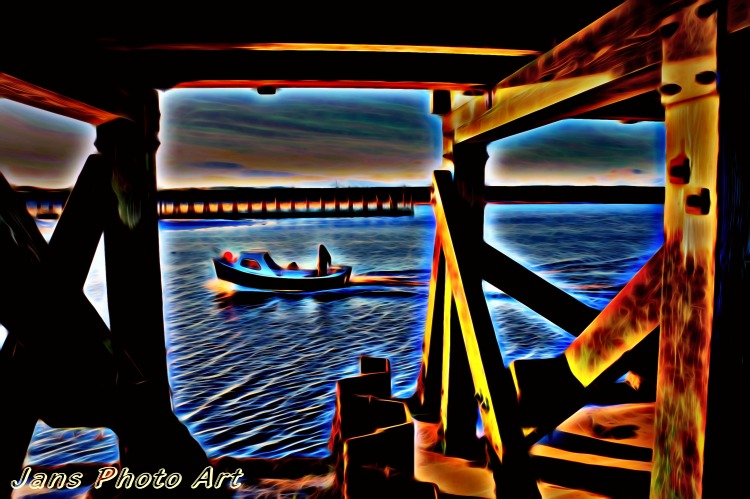 Sailing Past The Pier