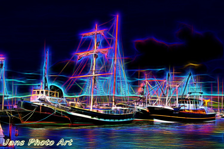 Glowing Masts
