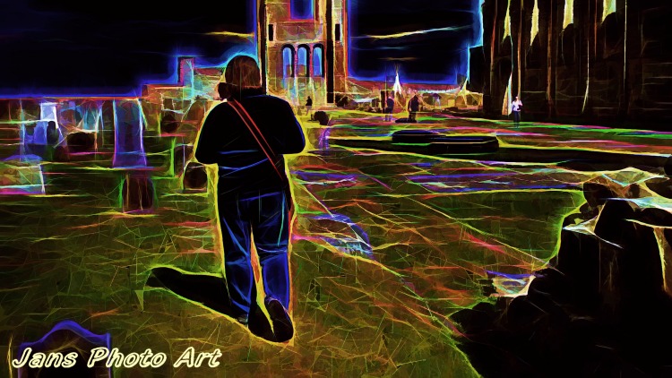 Walking among the graves